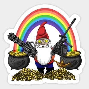 Gnome Guns Sticker